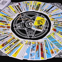 Tarot Card Deck, Tarocchi Tarotology Universal Waite Tarot Divination, A Divining Tablecloth with A Spirit Pendulum , 3PCS: Toys & Games