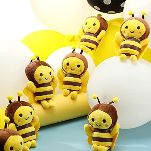 Wholesale 8 Pcs Stuffed 5 Inch Honey Bees Plush Soft Bee Decor Small Bee  Stuffed Animal Realistic Cartoon Little Honey Bee Stuffed Toy Adorable Bee  Doll for Bee Birthday Party Decorations DIY (