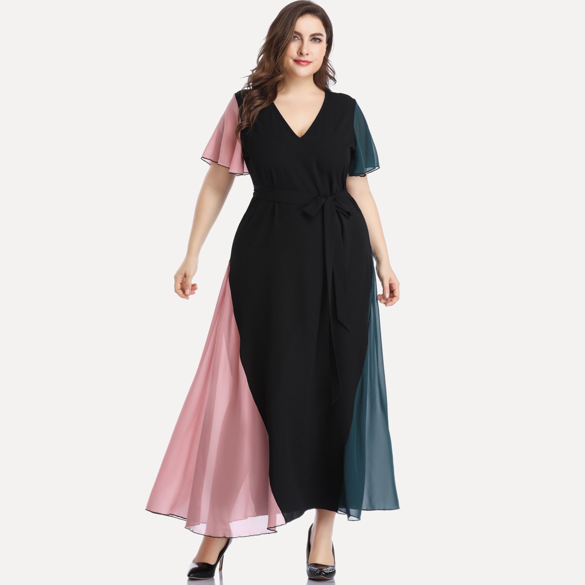 Plus size women dress summer long dresses