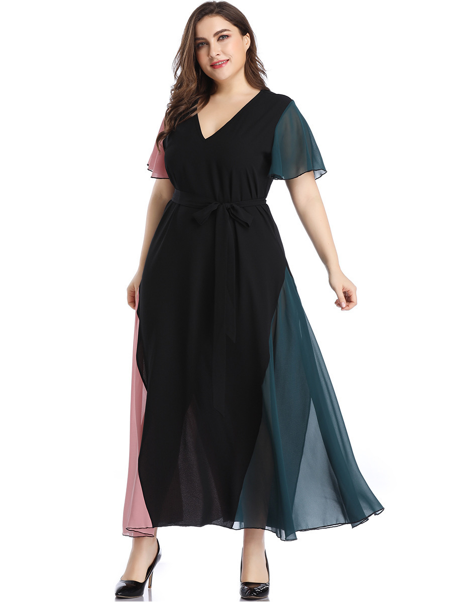 Plus size women dress summer long dresses