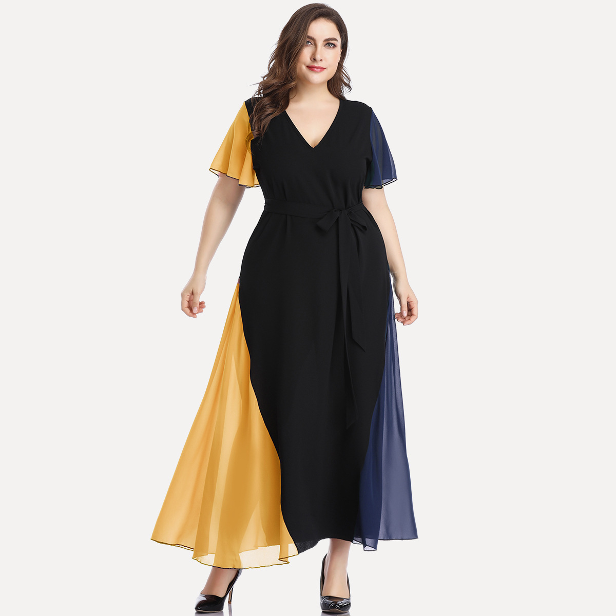 Plus size women dress summer long dresses