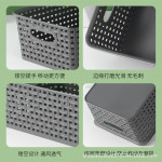 Qingfeng era, plastic hollow edge weaving, simple storage and arrangement basket, household appliances, kitchen glove box