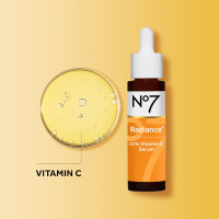 No7 Radiance+ 15% Vitamin C Serum - Radiance-Boosting Face Serum for Glowing Skin - Re-Energizing Vitamin C Skin Care for Daily Use (0.84 oz) Radiance Serum