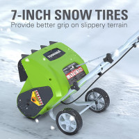 Greenworks 10 Amp 16-Inch Corded Electric Snow Blower, 26022 10 Amp Snow Shovel