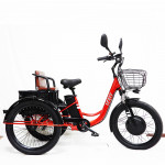 24 inch aluminum alloy electric power assisted tricycle elderly pedal tricycle processing customized special-shaped tricycle