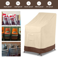 Vailge Stackable Patio Chair Cover,100% Waterproof Outdoor Chair Cover, Heavy Duty Lawn Patio Furniture Covers,Fits for 4-6 Stackable Dining Chairs,36