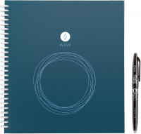 Rocketbook Wave Smart - Dotted Grid Eco-Friendly Notebook with 1 Pilot Frixion Pen Included - Standard Size (8.5