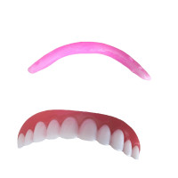 Silicone simulation whitening braces