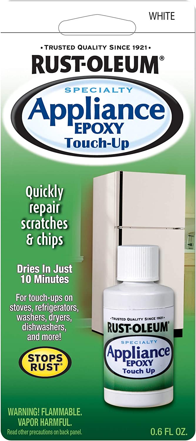 Rust-Oleum 203000 Specialty Appliance Touch Up Paint, 0.6 Ounce, White White 0.6 Ounce