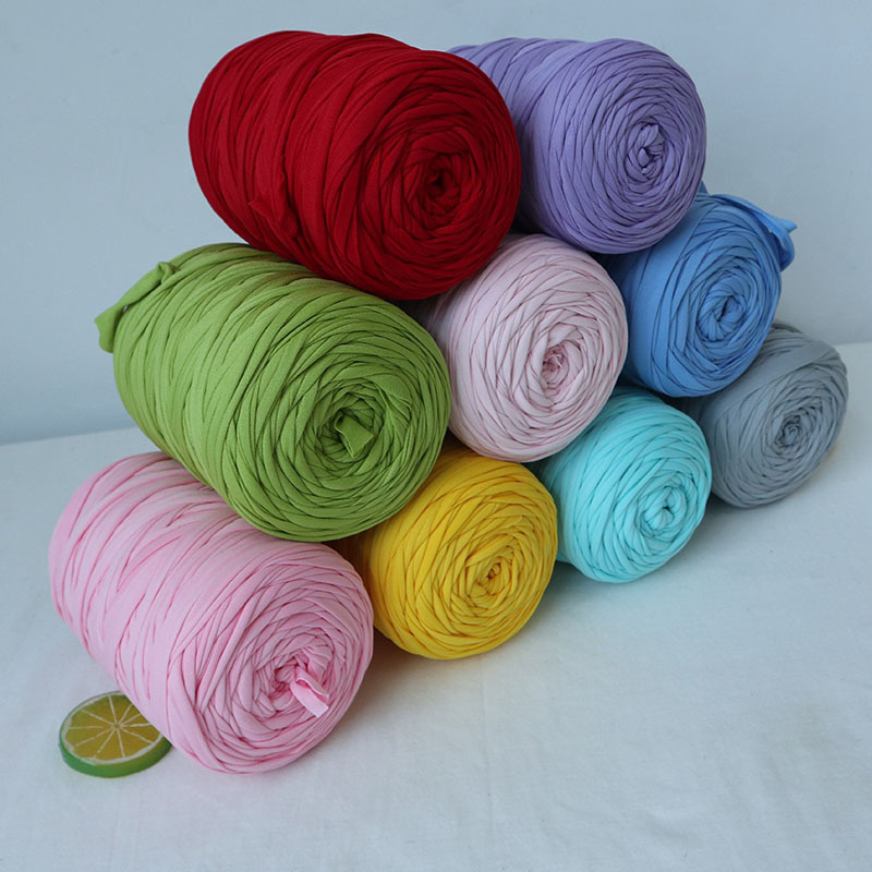 Anthracent Garden 400g large roll of solid color cloth thread, non-pilling baby cradle thread, simple hand-woven hooking thread