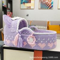 Anthracent Garden 400g large roll of solid color cloth thread, non-pilling baby cradle thread, simple hand-woven hooking thread