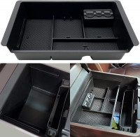 JOJOMARK Center Console Organizer Tray Compatible with 2014-2018 GMC Sierra Accessories, (2015-2020) Yukon/Chevy Tahoe Silverado Suburban , Armrest Storage Box Replaces 22817343(Black)