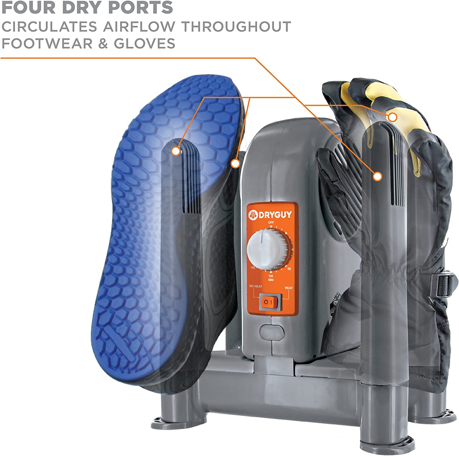 DryGuy Solutions to All Your Wet & Sweaty Shoes, Force Dry DX + Travel Boot Warmer, Bundle