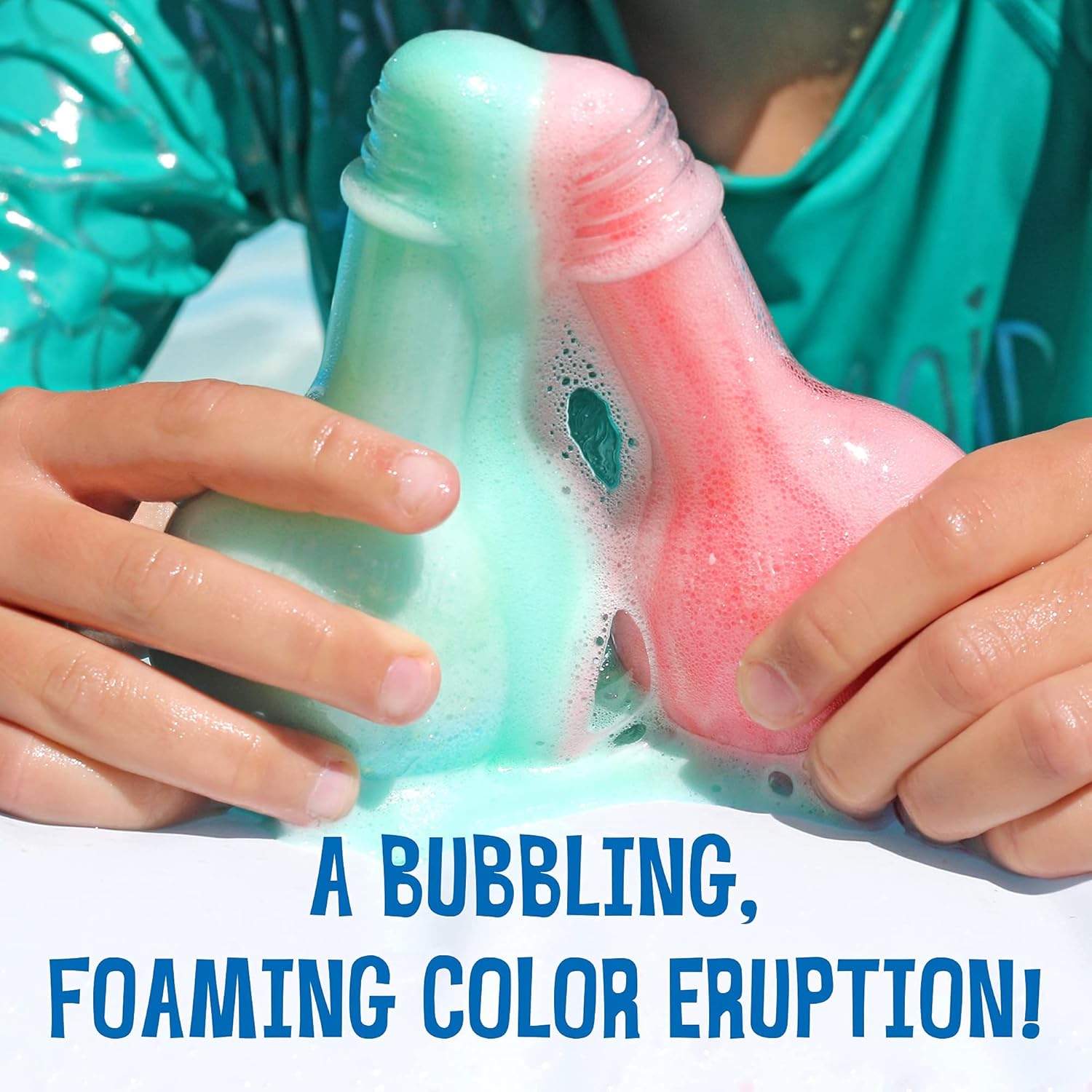 Mr. Bubble Kids Bath Bomb Potions - Colorful Fizzy Fun - Cool Foam and Bubble Science Beaker Bath Toys (Pack of 4)