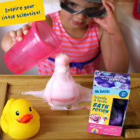 Mr. Bubble Kids Bath Bomb Potions - Colorful Fizzy Fun - Cool Foam and Bubble Science Beaker Bath Toys (Pack of 4)