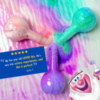 Mr. Bubble Kids Bath Bomb Potions - Colorful Fizzy Fun - Cool Foam and Bubble Science Beaker Bath Toys (Pack of 4)
