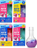 Mr. Bubble Kids Bath Bomb Potions - Colorful Fizzy Fun - Cool Foam and Bubble Science Beaker Bath Toys (Pack of 4)