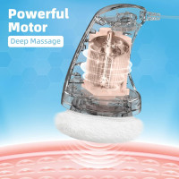 Cellulite Massager Electric, Body Sculpting Machine with 6 Skin Friendly Washable Pads, Beauty Sculpt Massager for Belly Legs Arms White
