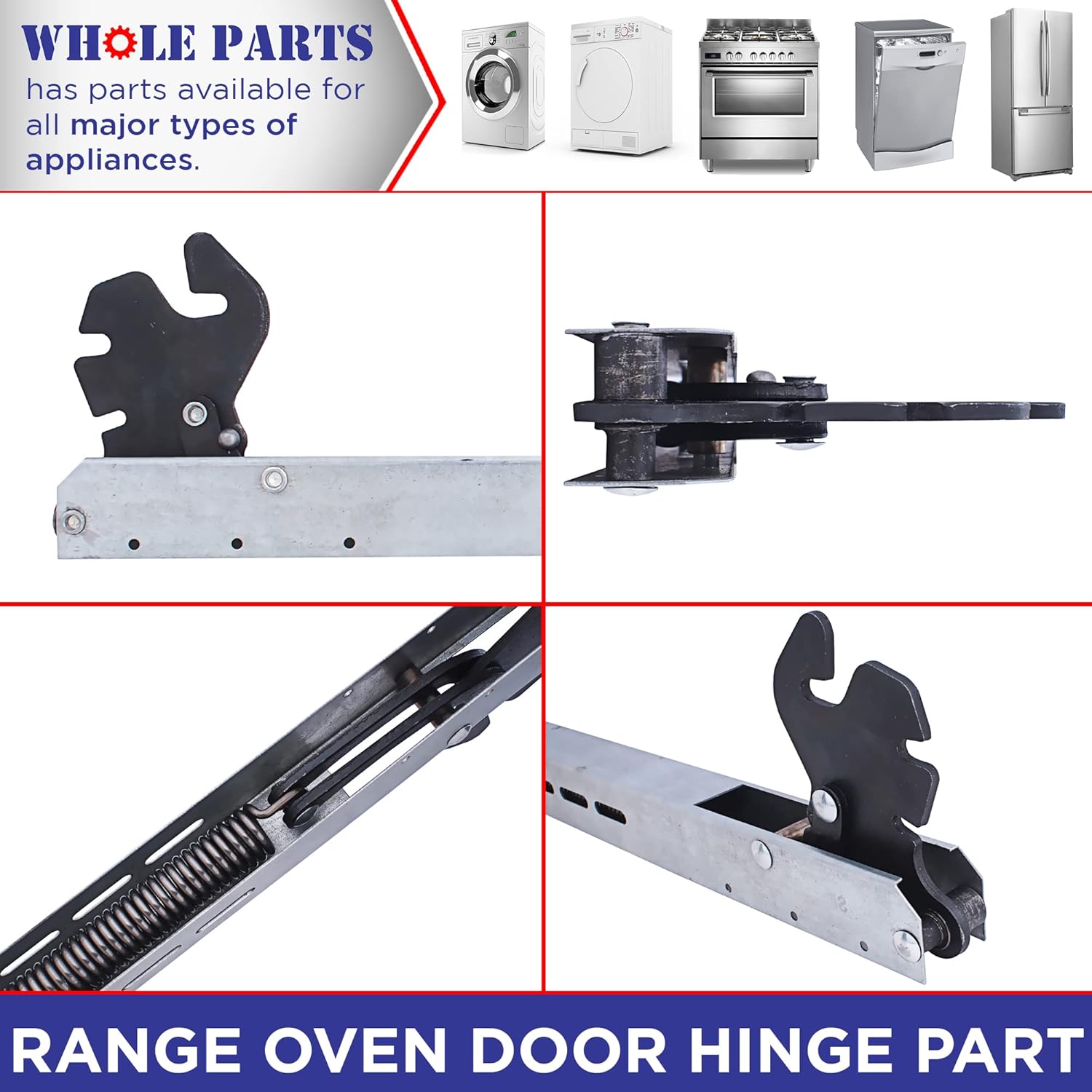 Whole Parts Range Oven Door Hinge Part # PC020188 (PC020015) - Replacement & Compatible With Some Viking Range Oven - Replaces AP5315891 ?- Non-OEM Viking Appliance Parts & Accessories - 2 Yr Warranty