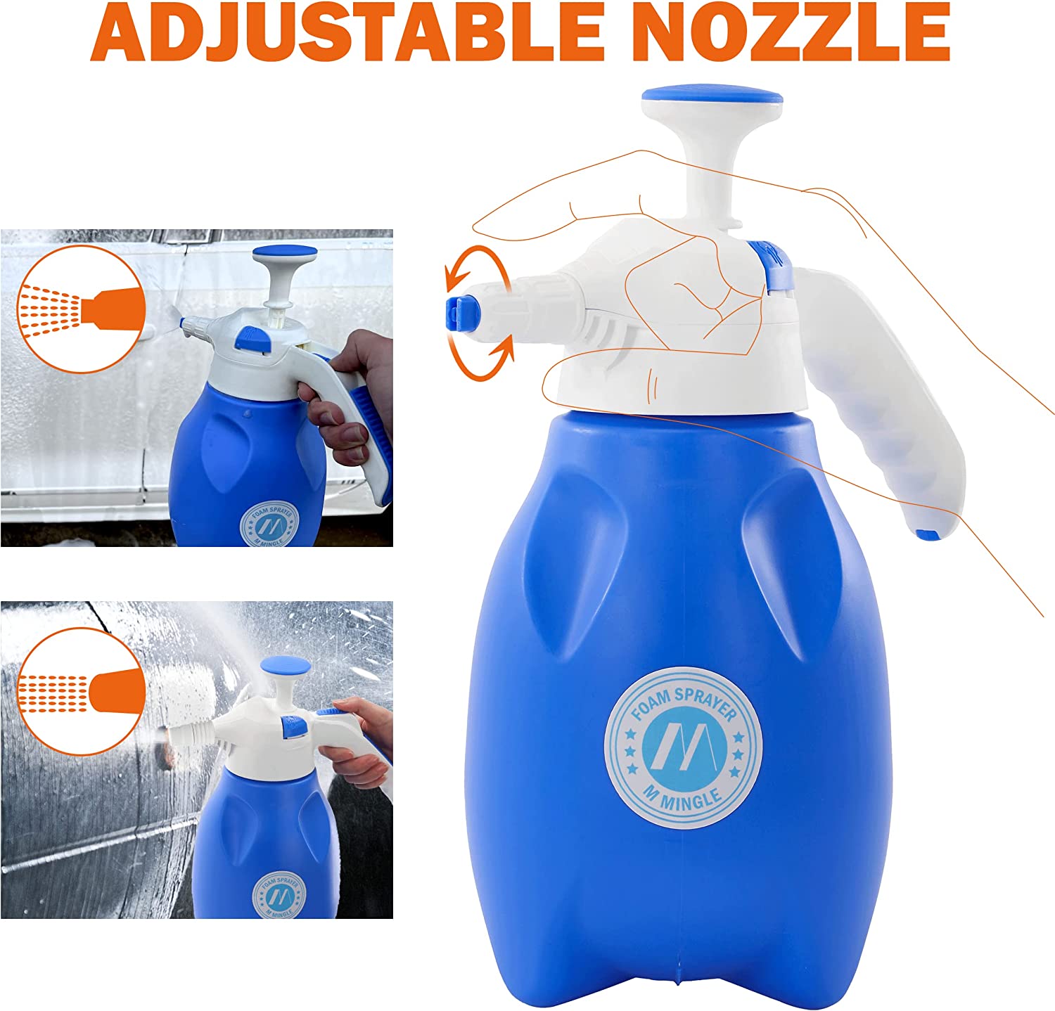 2.0L Car Wash Pump Manual Foaming Sprayer Cleaning Operated