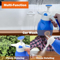 M MINGLE Foam Sprayer, Manual Foaming Car Wash Sprayer, Hand Pump Snow Foam Cannon for Car Detailing & Washing, 2 Liter