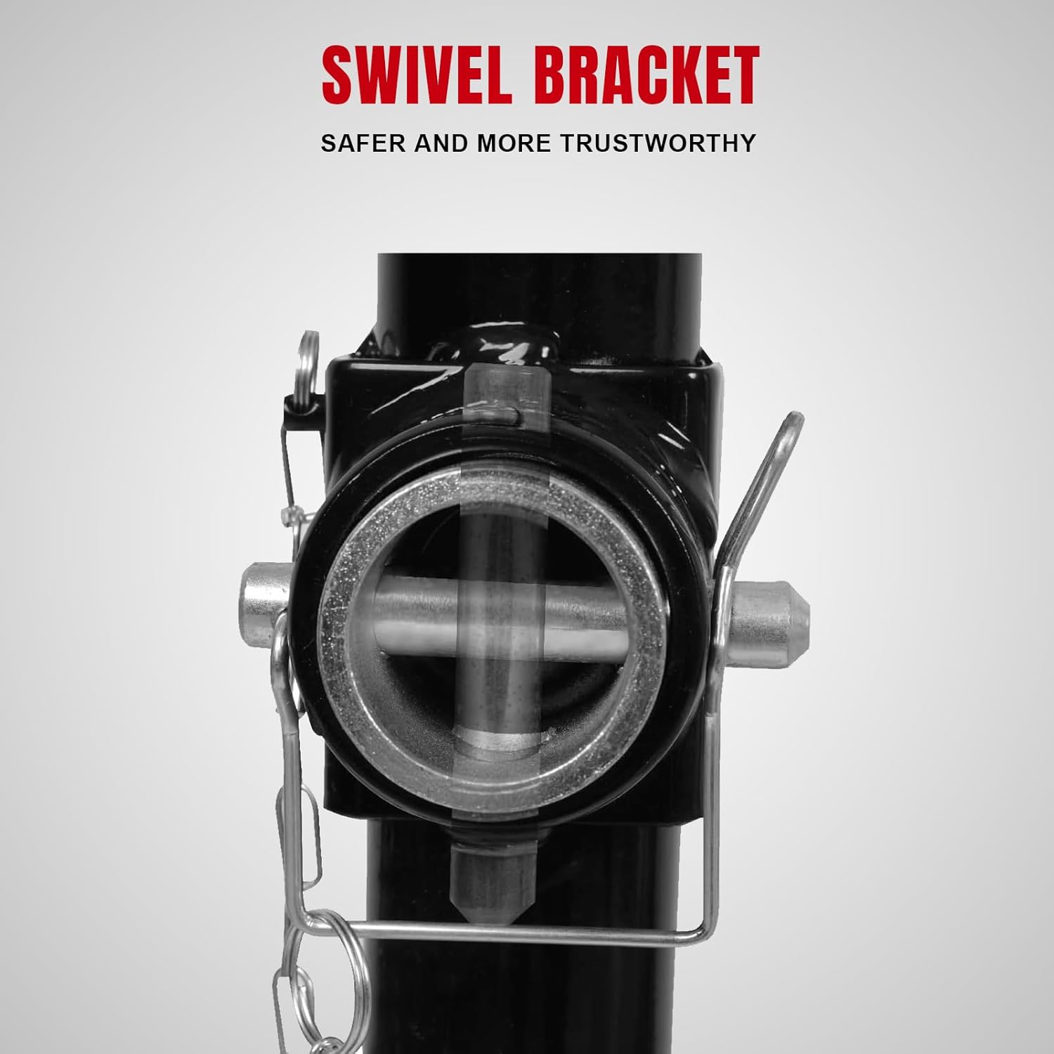 Big RED 2000 LBs Capacity Weld on Pipe Mount Swivel Trailer Jack, ATR39003R Weld on Trailer Jack 2000lb