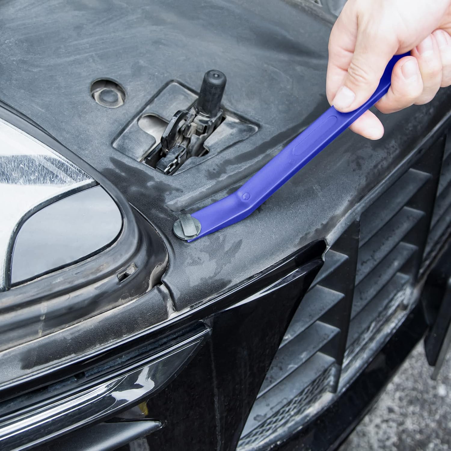 AXELECT 5 Pack Trim Removal Tool Kit, No Scratch Plastic Pry Tool Kit,Auto Trim Tool Kit Car Tools,Car Panel Door Window Tools Kit,Fastener Removal Interior Trim Tools