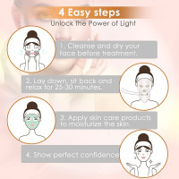 VeRosky Led Face Mask Light Therapy - 7+1 Color Photon Blue & Red Light Maintenance Skin Rejuvenation Facial Skin Care Mask, Home Skin Care Mask for Face and Neck