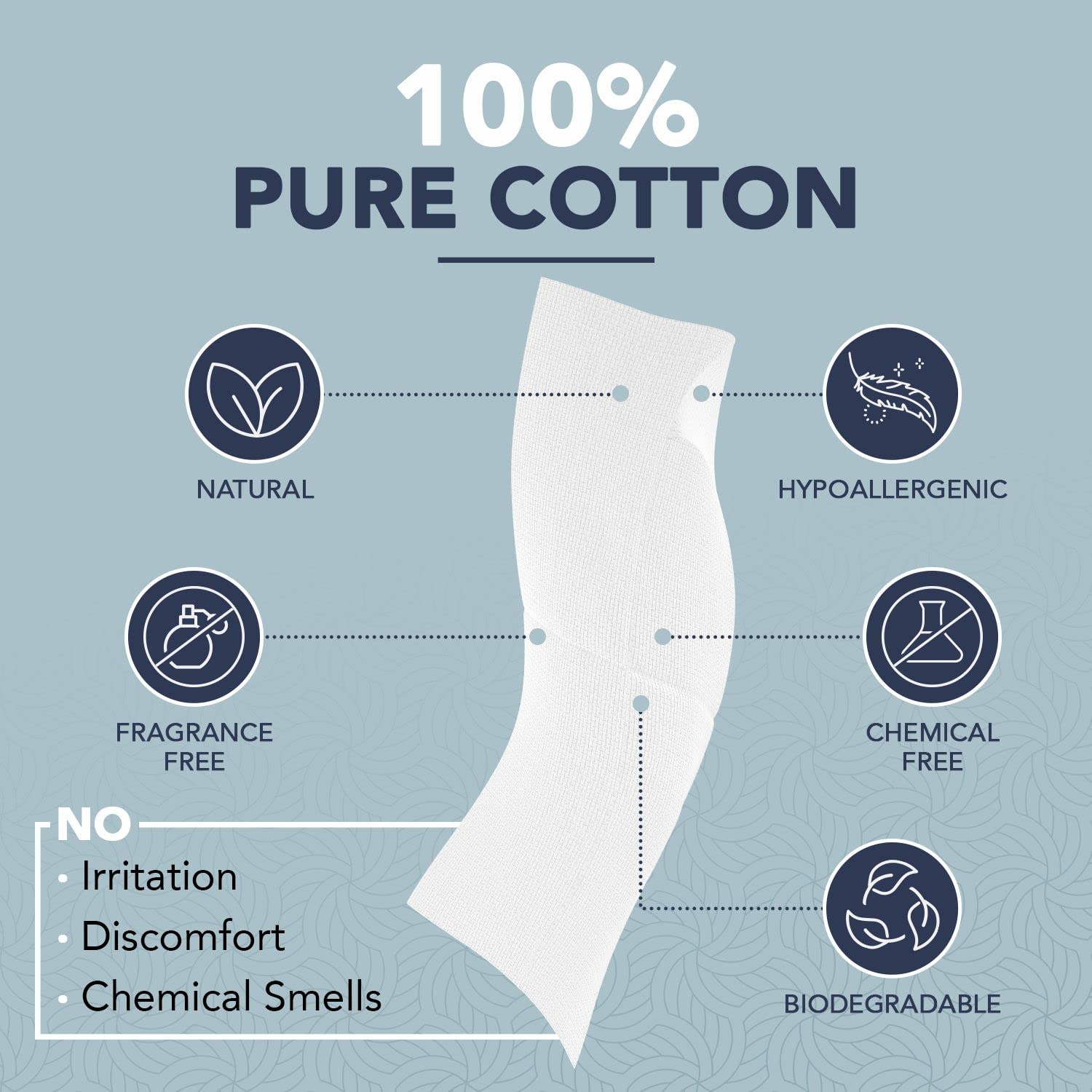Disposable Cotton Face Towels – Super Soft Face Wipes, Hypoallergenic Makeup Remover Wipes, Suitable for All Skin Types Including Sensitive Skin – Biodegradable Facial Cloths (50 Pack)