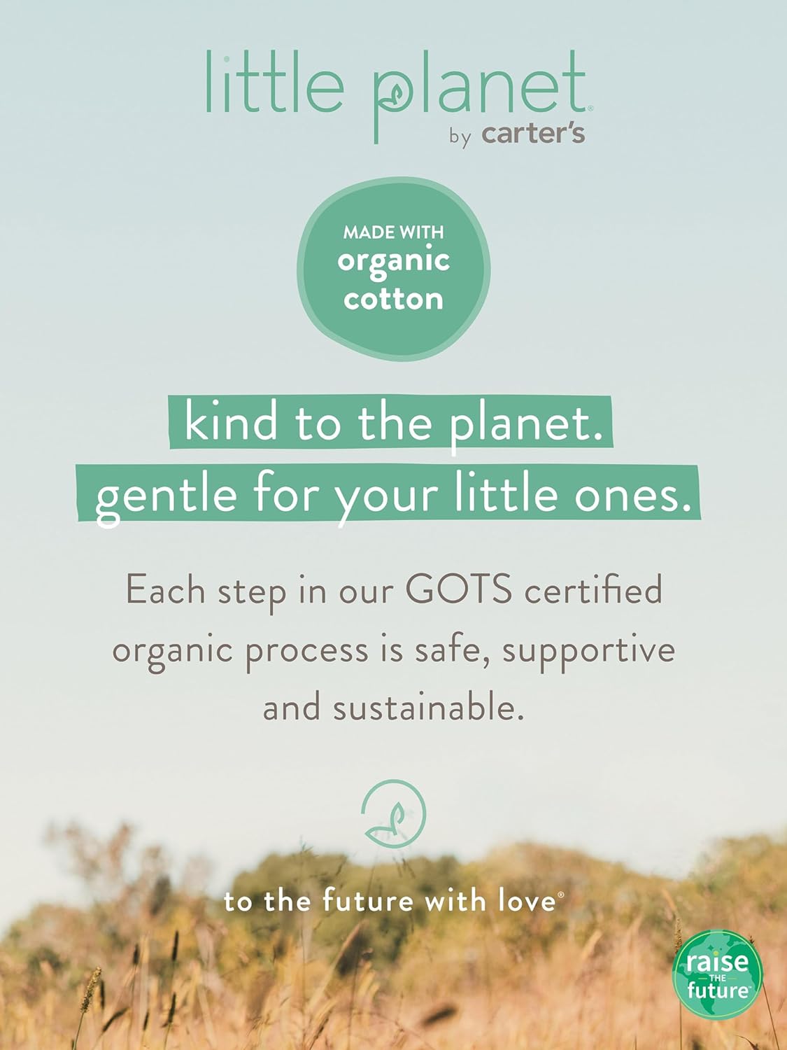 little planet by carter's Unisex 3-pack Short Sleeve Bodysuits Made With Organic Cotton Light Cream Tank 3 Months