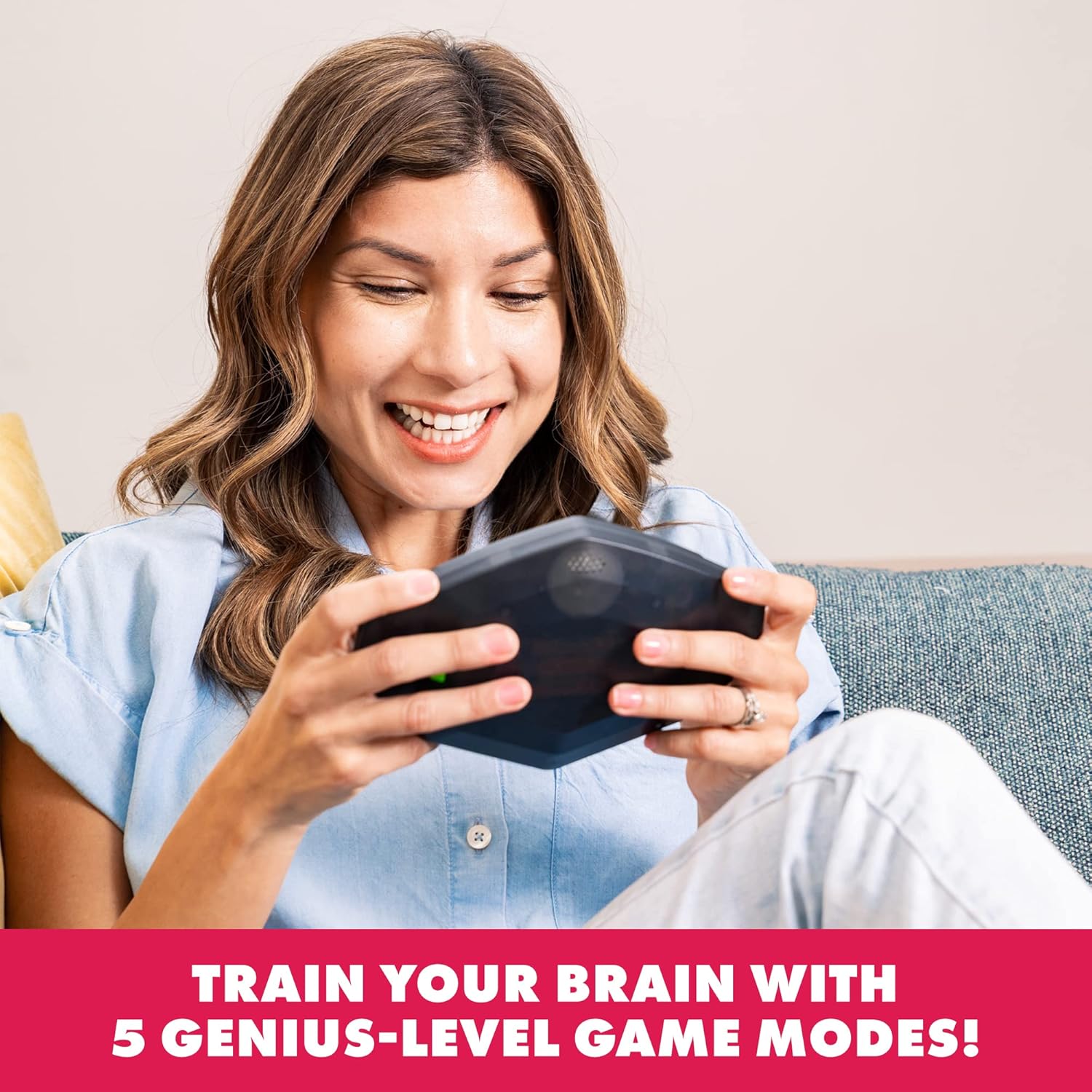 Educational Insights BrainBolt Genius - Handheld Memory Game with Light and Sound, Electronic Brain Games, Single Player Brain Teasers for Kids Teens, & Adults, Gamer Gifts for Boys & Girls Ages 7+