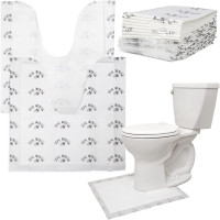Tinkle Mat Disposable Toilet Commode Mat – Super Absorbent, Deodorizing Toilet Mats for Bathroom U Shaped – Great for Kid Potty Training, Incontinence & More – 24 x 24 Inches, 20 Pack, Unscented