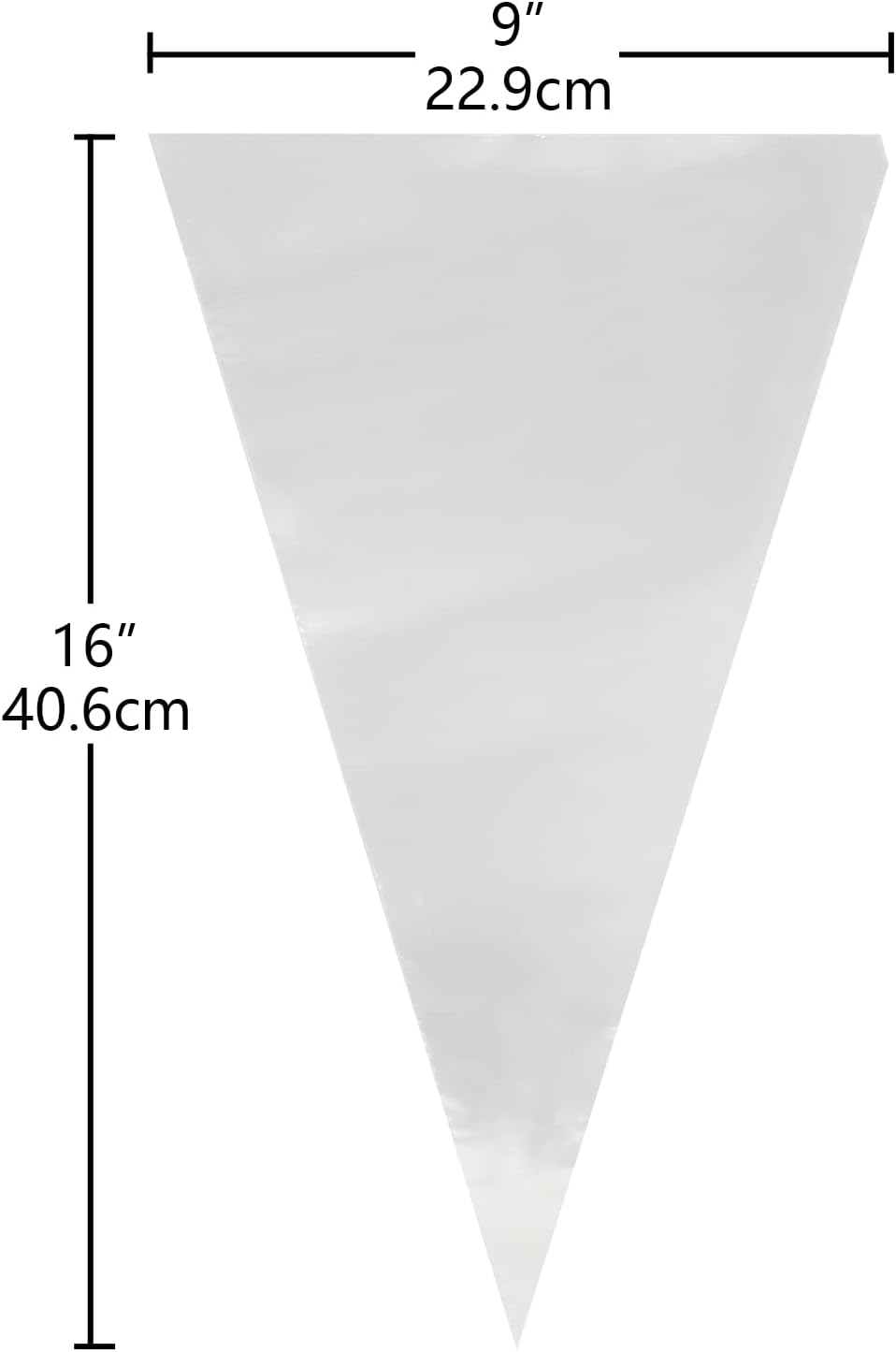 Keenpioneer Piping Bag - Disposable Cake Decorating Bag, Pastry Bag 56 Count, 16 inch, Clear