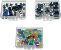 BOJACK 37 Values 480 Pcs Electronics Component Fun Kit with Power Supply Module, Jumper Wire,Precision Potentiometer,830 tie-Points Breadboard Compatible with STM32,Raspberry Pi,Arduino