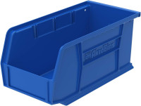 Akro-Mils 30230 AkroBins Plastic Storage Bins, Space-Saving Stackable Bins for Garage, Pantry, Craft Organization, 11-Inch x 5-Inch x 5-Inch, Blue, 12-Pack Blue Containers