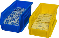 Akro-Mils 30230 AkroBins Plastic Storage Bins, Space-Saving Stackable Bins for Garage, Pantry, Craft Organization, 11-Inch x 5-Inch x 5-Inch, Blue, 12-Pack Blue Containers