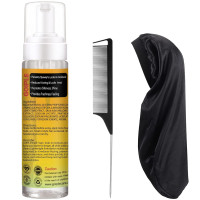 Goiple Braid Mousse, Twist, Locs - Extra Hold, High Shine, Moisturizes, Frizz Control, Lightweight, Easy to Apply, 8.4 fl oz black-3pcs