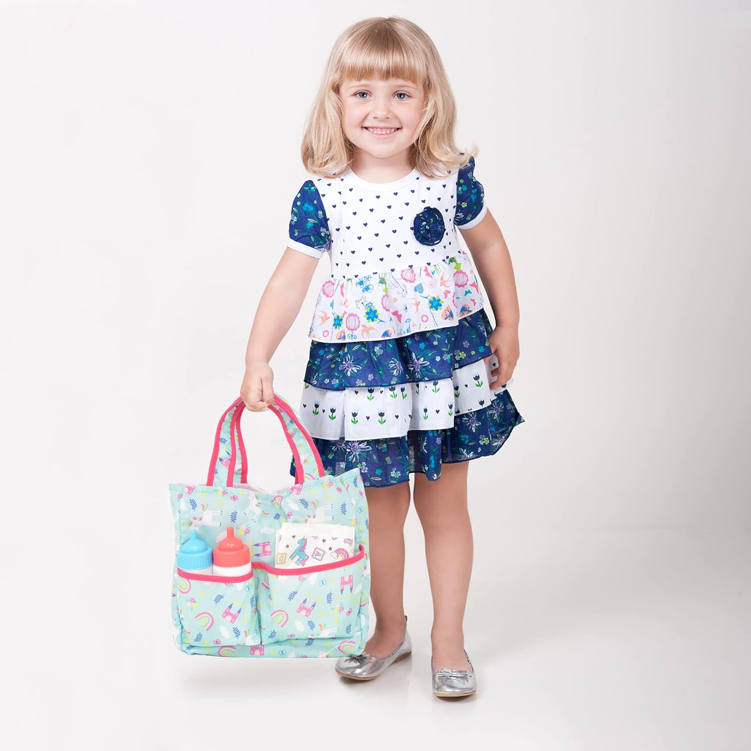 Gift Boutique Twin Baby Dolls with Accessories - Soft Body Girl & Baby Boy Dolls with Diaper Bag & Care Kit, Feeding Bottles, Pacifiers, Diaper & Changing Accessories for Toddlers & Kids