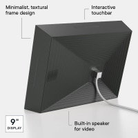 Aura Mason WiFi Digital Picture Frame | Wirecutter's Best Digital Frame for Gifting | Send Photos from Your Phone | Quick, Easy Setup in Aura App | Free Unlimited Storage | Black 9