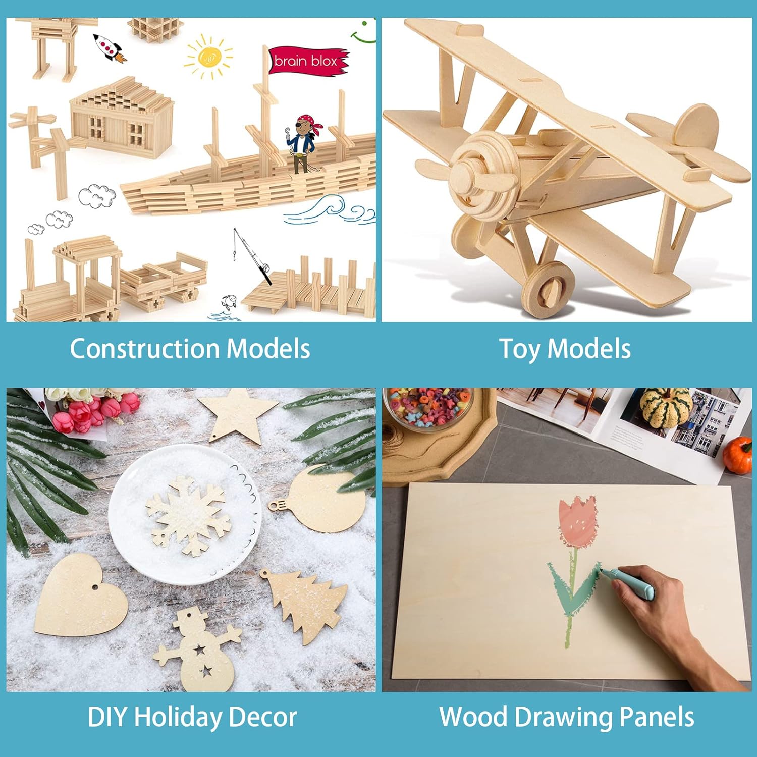 12 Pack Basswood Sheets for Crafts-12 x 12 x 1/8 Inch- 3mm Thick Plywood Sheets with Smooth Surfaces-Unfinished Squares Wood Boards for Laser Cutting, Wood Burning, Architectural Models, Staining 12 x 12 inch