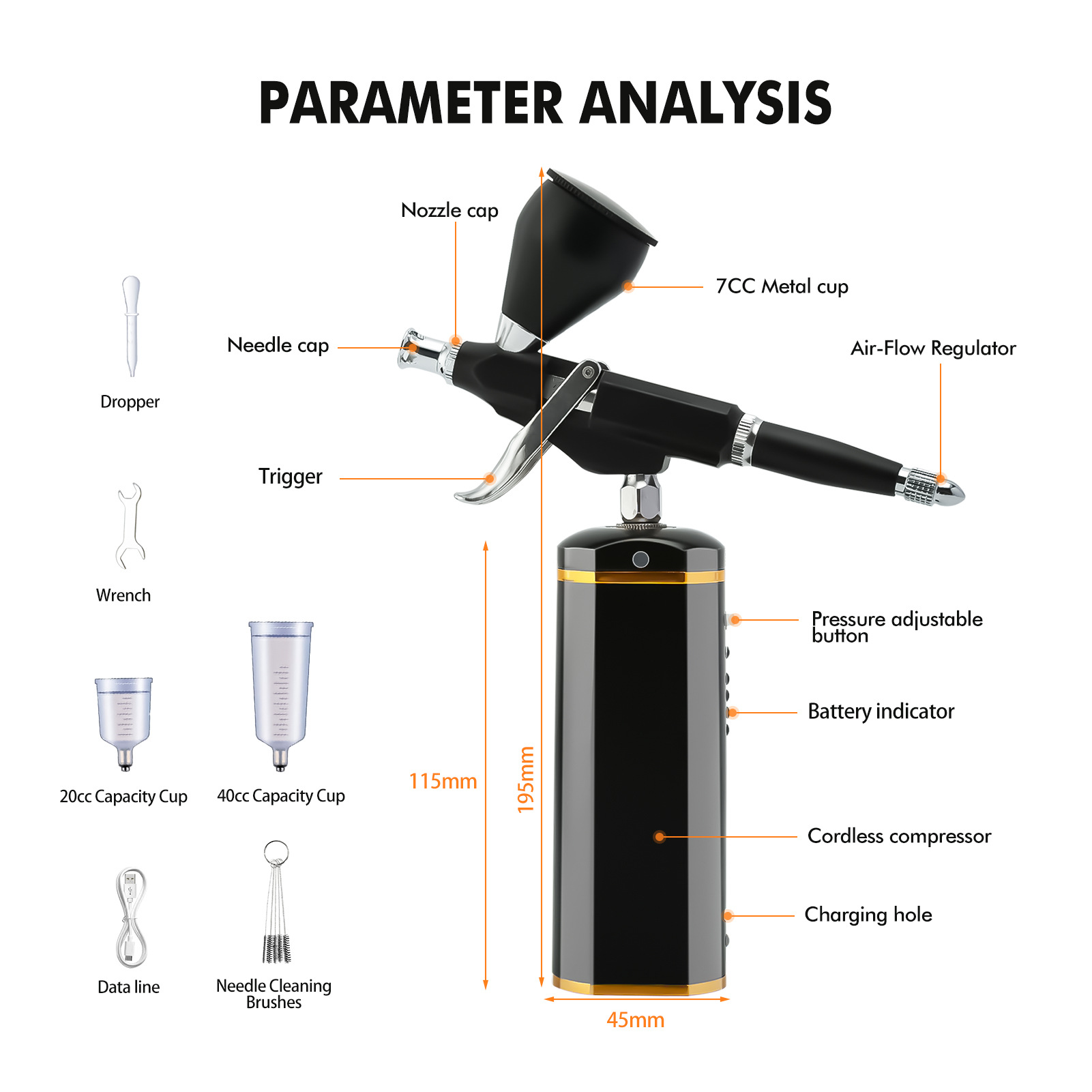 Display lamp air pump battery