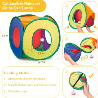 Retro Shaw Cat Toys Bundle 33 Pack, Interactive Kitten Toys for Indoor Cats Kitty with Collapsible Play Tunnel Tube Tent Feather Wand Teaser Bell Fuzzy Ball Springs Mouse Toy For cats less 12lbs