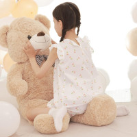 Poutmac 47 inch Giant Teddy Bear Stuffed Animal Brown Big Plush Teddy Bear Valentine's Gift for Girlfriend Soft Stuffed Bear Animals for Christmas,Birthday,Mother's Day Brown 47 inch