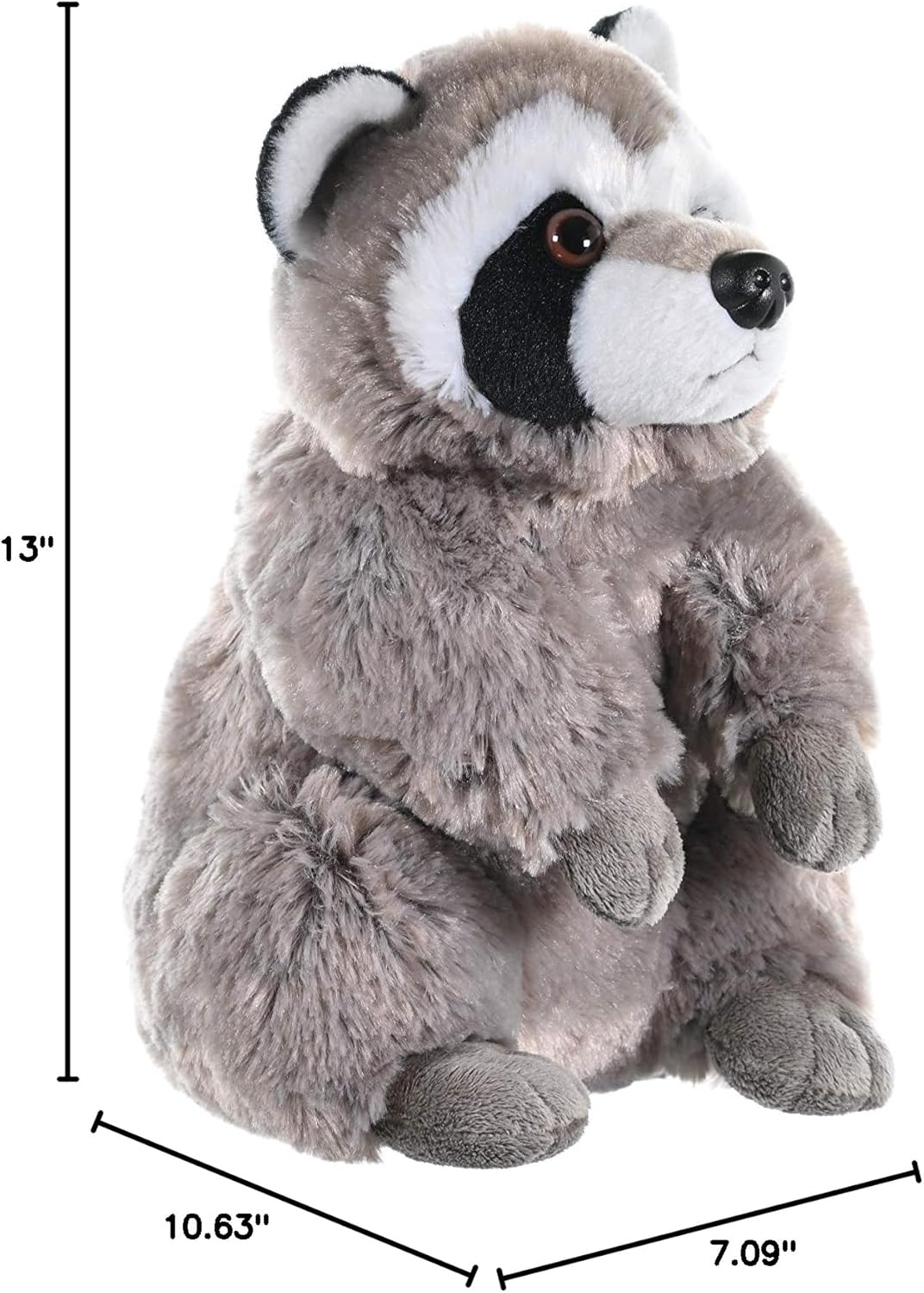 Wild Republic Raccoon Plush, Stuffed Animal, Plush Toy, Gifts for Kids, Cuddlekins 12 Inches
