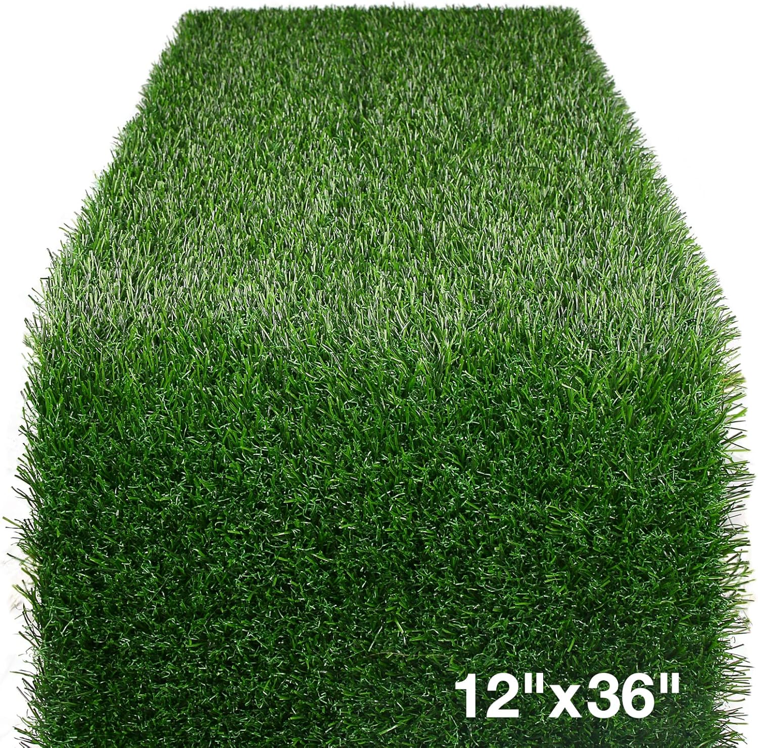 XLX TURF Artificial Grass Table Runner 12 x 36 Inch, Green Turf Table Runner Tabletop Decor Golf Theme Summer Spring Party Wedding Baby Bridal Shower 12 x 36 Inches