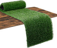 XLX TURF Artificial Grass Table Runner 12 x 36 Inch, Green Turf Table Runner Tabletop Decor Golf Theme Summer Spring Party Wedding Baby Bridal Shower 12 x 36 Inches