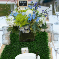 XLX TURF Artificial Grass Table Runner 12 x 36 Inch, Green Turf Table Runner Tabletop Decor Golf Theme Summer Spring Party Wedding Baby Bridal Shower 12 x 36 Inches