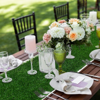 XLX TURF Artificial Grass Table Runner 12 x 36 Inch, Green Turf Table Runner Tabletop Decor Golf Theme Summer Spring Party Wedding Baby Bridal Shower 12 x 36 Inches