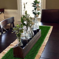 XLX TURF Artificial Grass Table Runner 12 x 36 Inch, Green Turf Table Runner Tabletop Decor Golf Theme Summer Spring Party Wedding Baby Bridal Shower 12 x 36 Inches