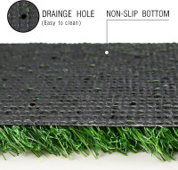 XLX TURF Artificial Grass Table Runner 12 x 36 Inch, Green Turf Table Runner Tabletop Decor Golf Theme Summer Spring Party Wedding Baby Bridal Shower 12 x 36 Inches
